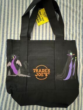 Copied - Disney Malificent Halloween Custom Made Trader Joes Mini Tote